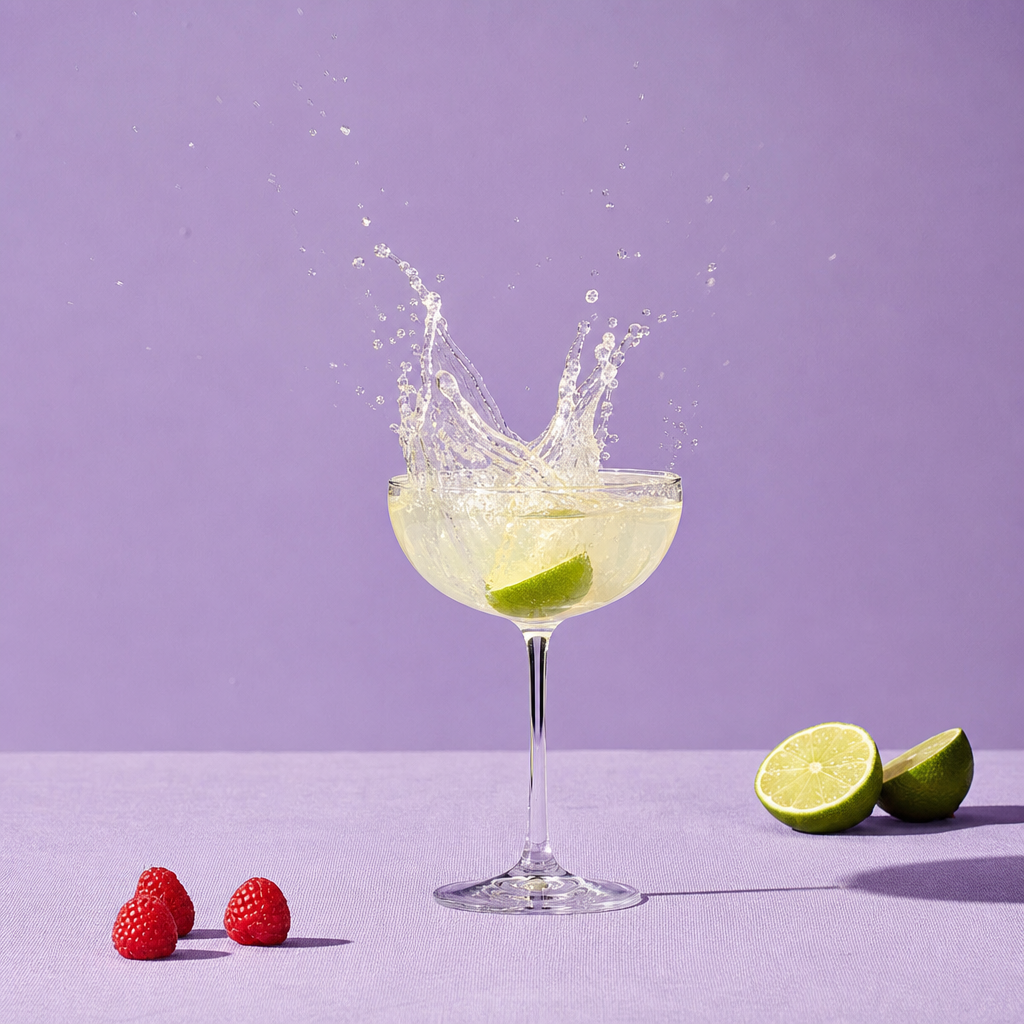 Margarita cocktail splash